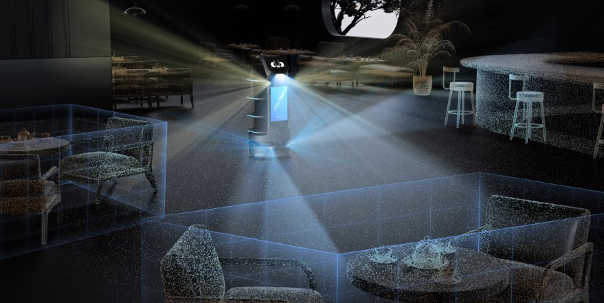 BellaBot Pro detekce překážek