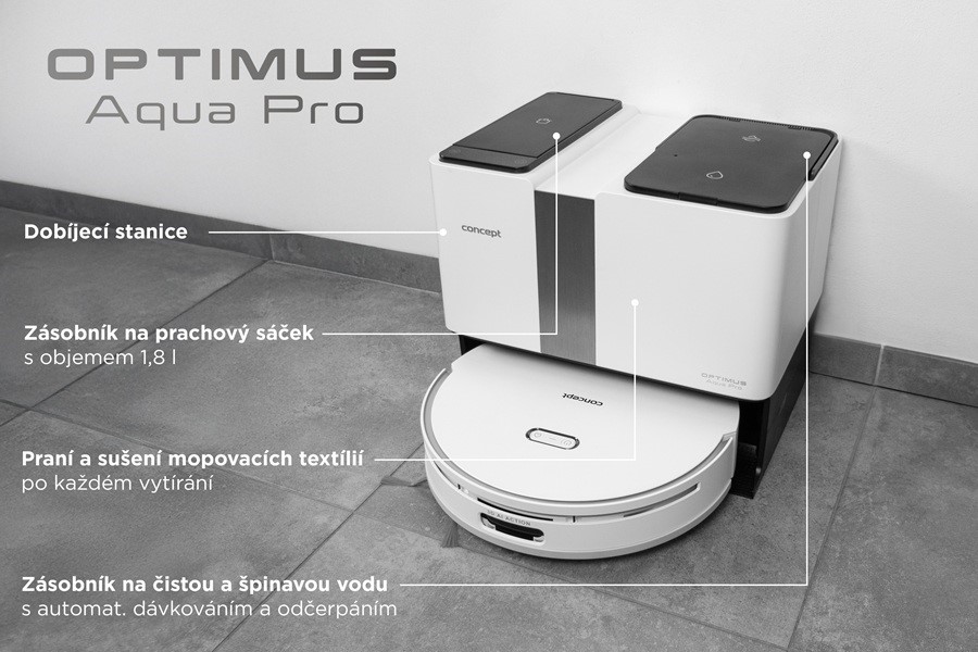 Chytrá stanice robotického vysavače Concept VR4050