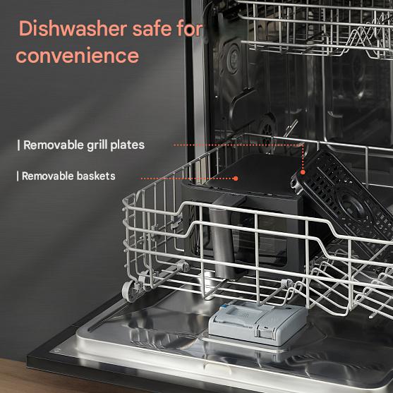 Snadné mytí v myčce nádobí – Cosori Dual Basket 8,5 L