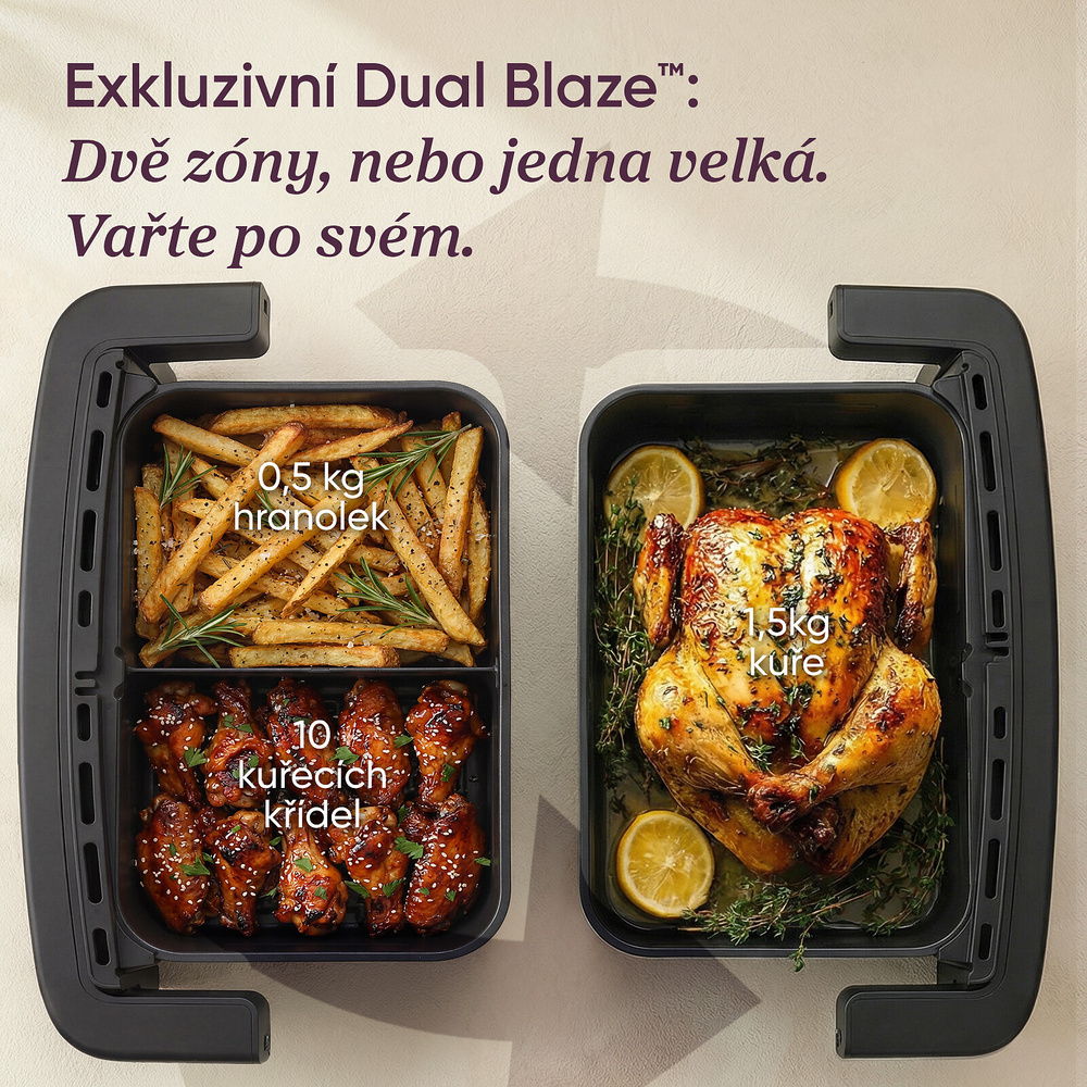 Dělitelný koš Cosori Dual Blaze Twin Fry Compact