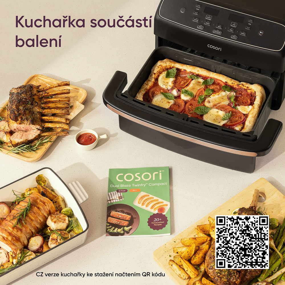 Recepty Cosori Dual Blaze Twin Fry Compact
