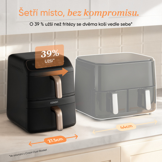 Úsporný vertikální design Cosori Turbo Tower Compact