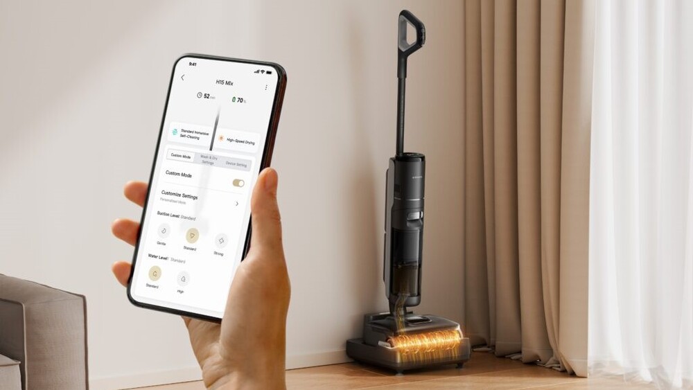 Automatické dávkování a chytrá aplikace Dreame H15 Mix