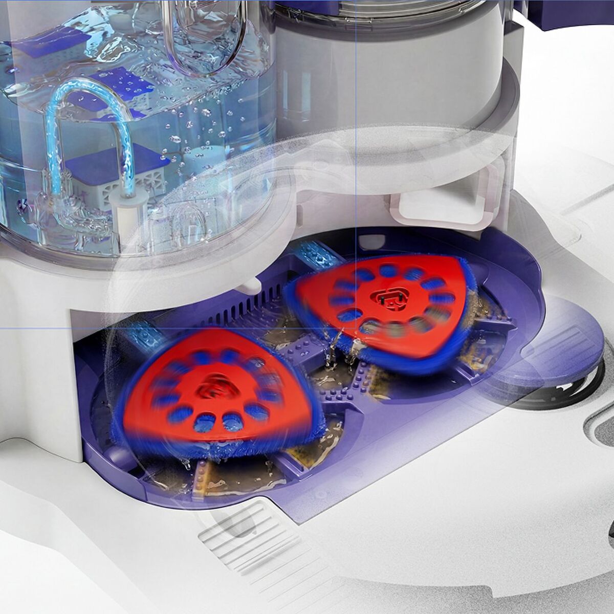 Podložky umyté horkou vodou a usušené – Dyson R2 Nurovi Wash+Dry