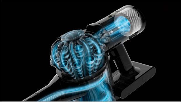 Vyladěná akustika a tichý provoz Dyson V7 Advanced