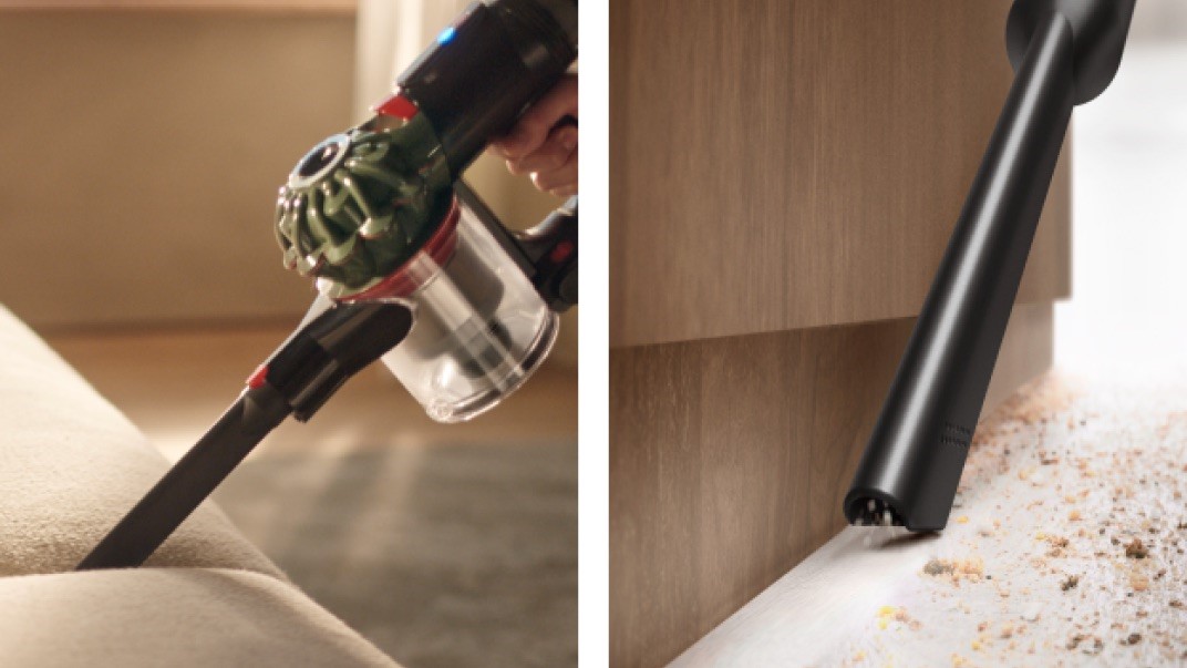 Úklid těžko přístupných míst Dyson V8 Cyclone