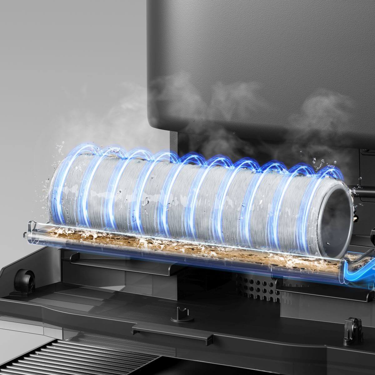 Mytí mycího válce horkou vodou ECOVACS DEEBOT T80S OMNI