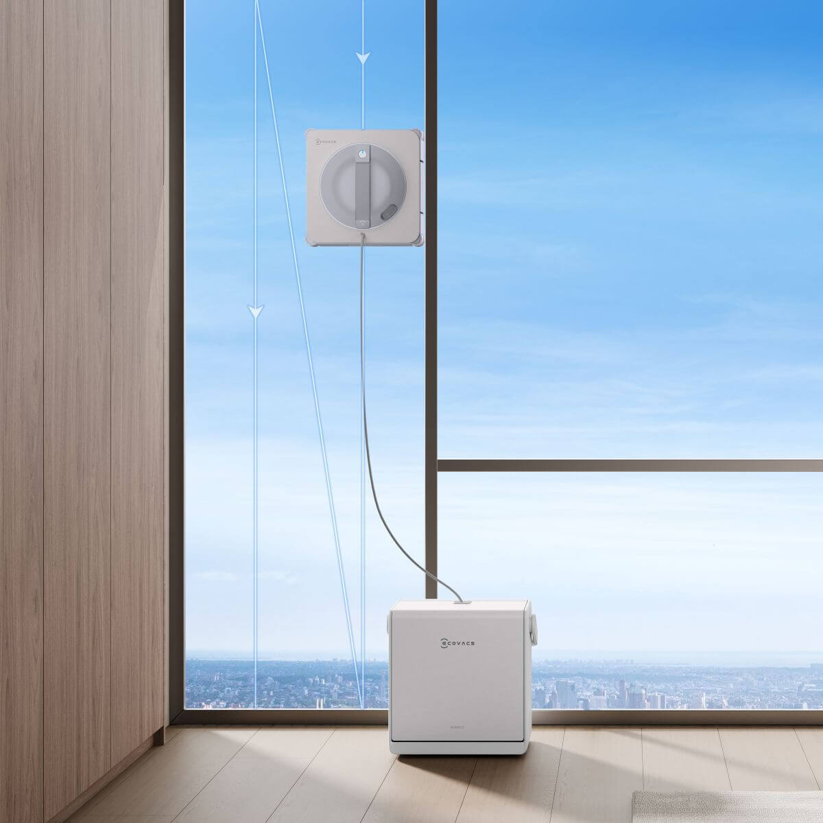 Navigace WIN-SLAM 4.0 a protiskluzový pohon – Ecovacs Winbot W2S PRO Omni