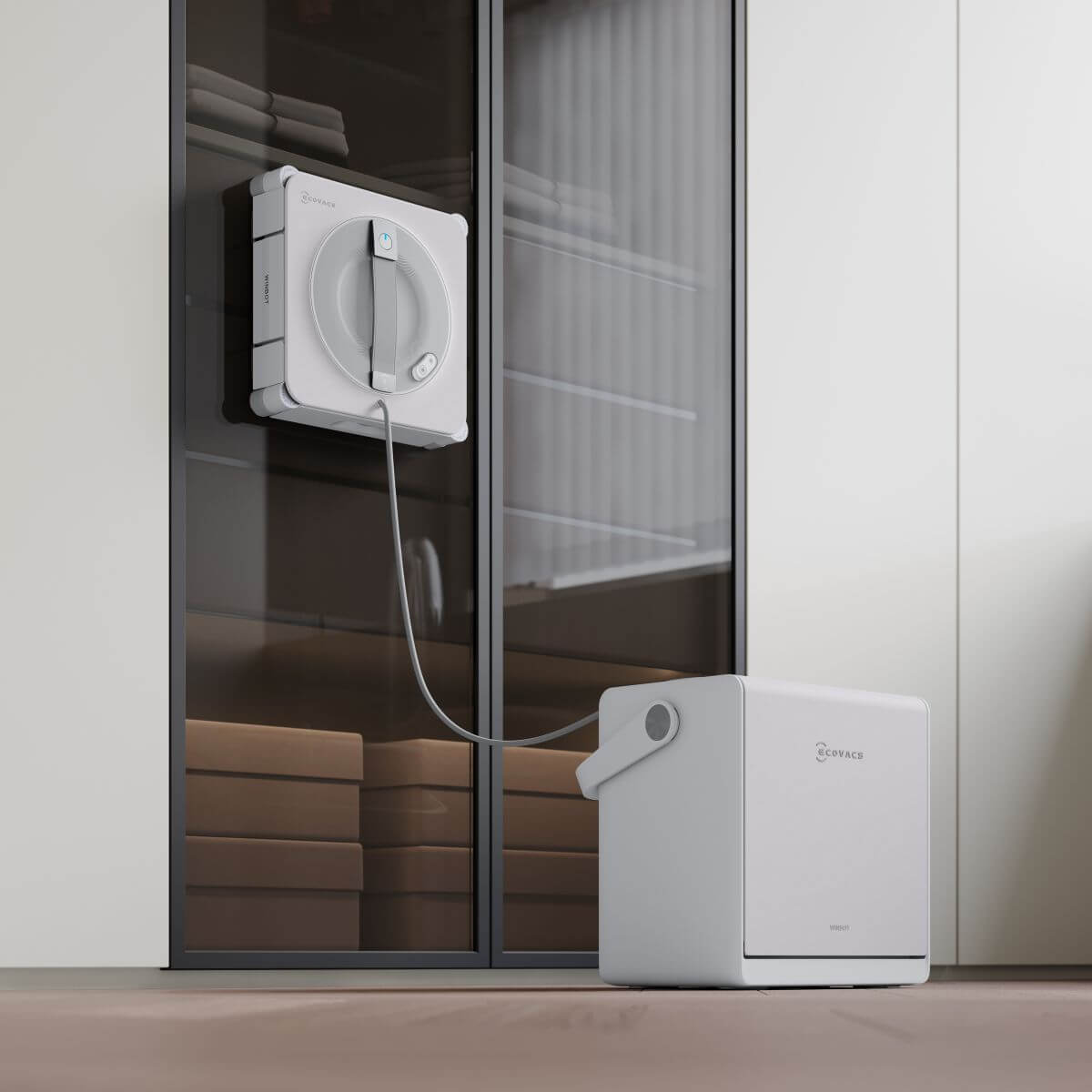 Jeden robot na okna, zrcadla i obklady – Ecovacs Winbot W2S PRO Omni