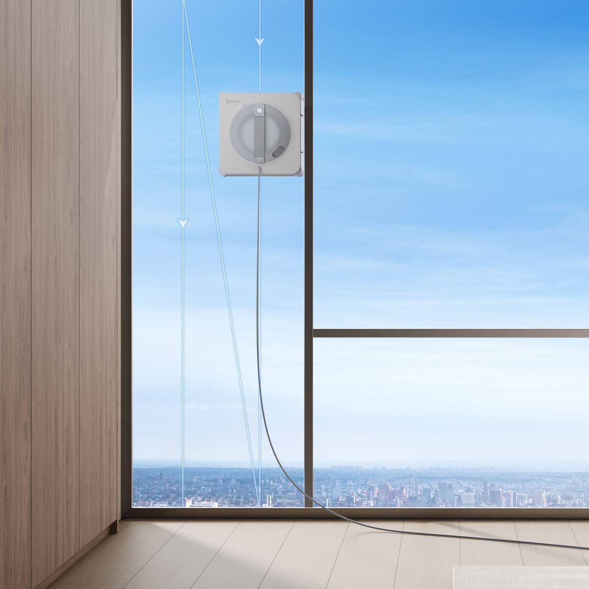 Navigace WIN-SLAM 4.0 naplánuje trasu sama – Ecovacs Winbot W2S PRO