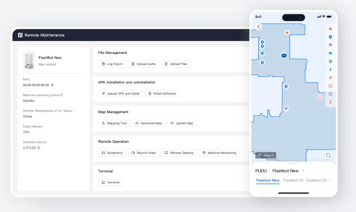 FlashBot Max PUDU platforma