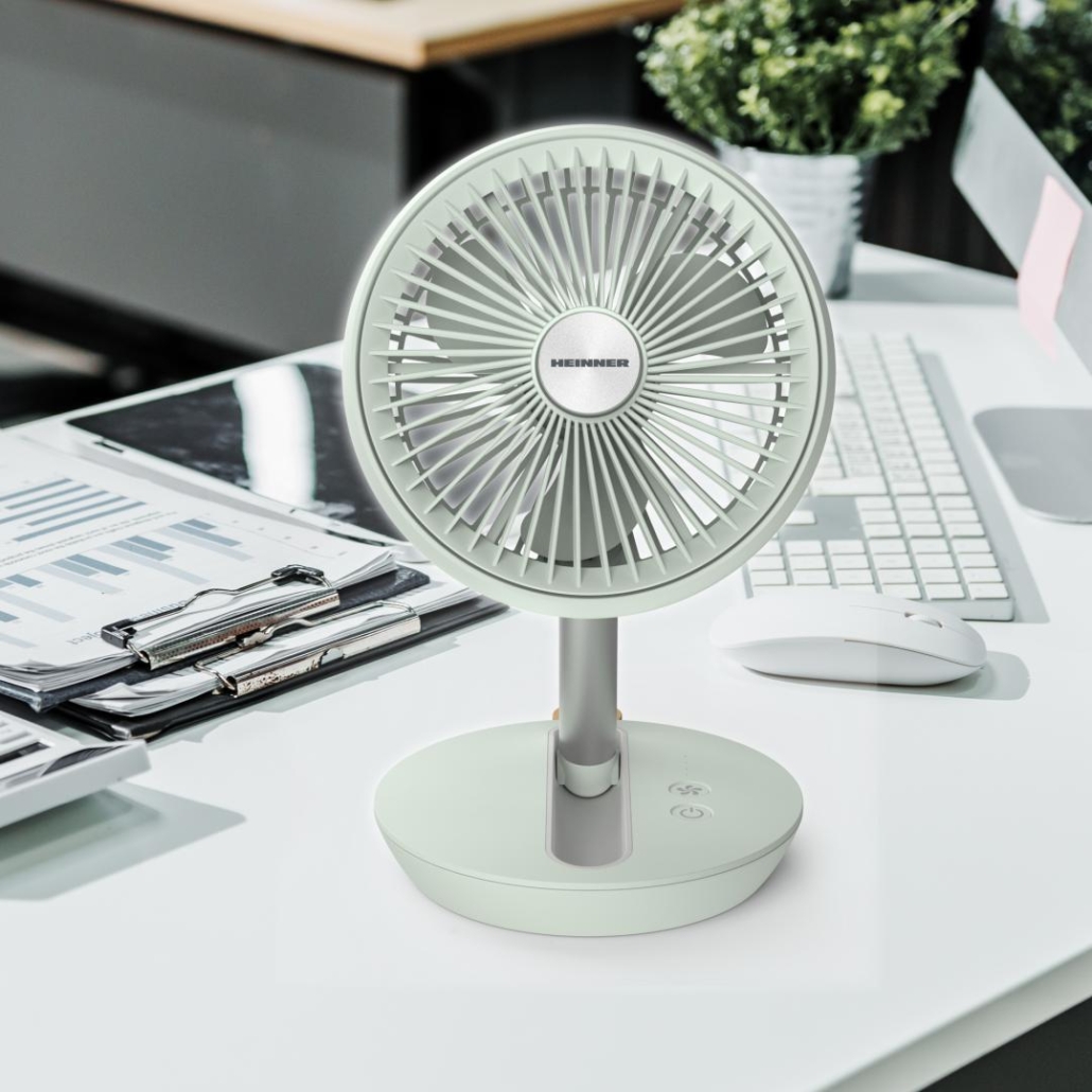 Přenosný ventilátor s výkonnou baterií