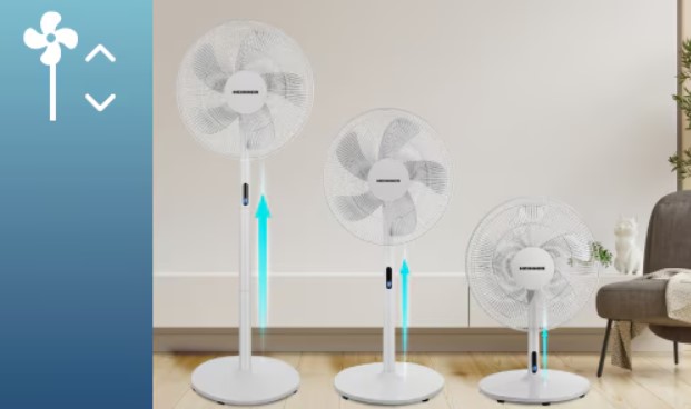 Ventilátor s LED displejem a dálkovým ovládáním