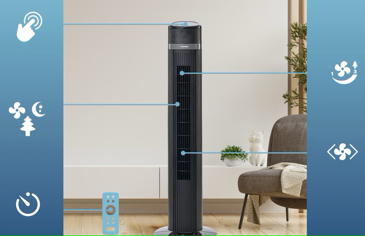 Ovládací prvky ventilátoru HMTF-D3BK