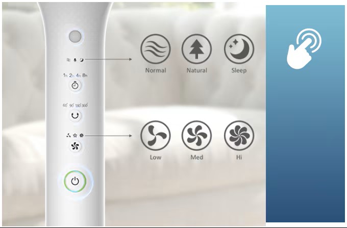 Pokročilé funkce ventilátoru Heinner HSF-L360WH