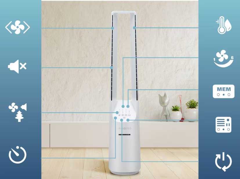 Pokročilé funkce ventilátoru HTFB-M33WH