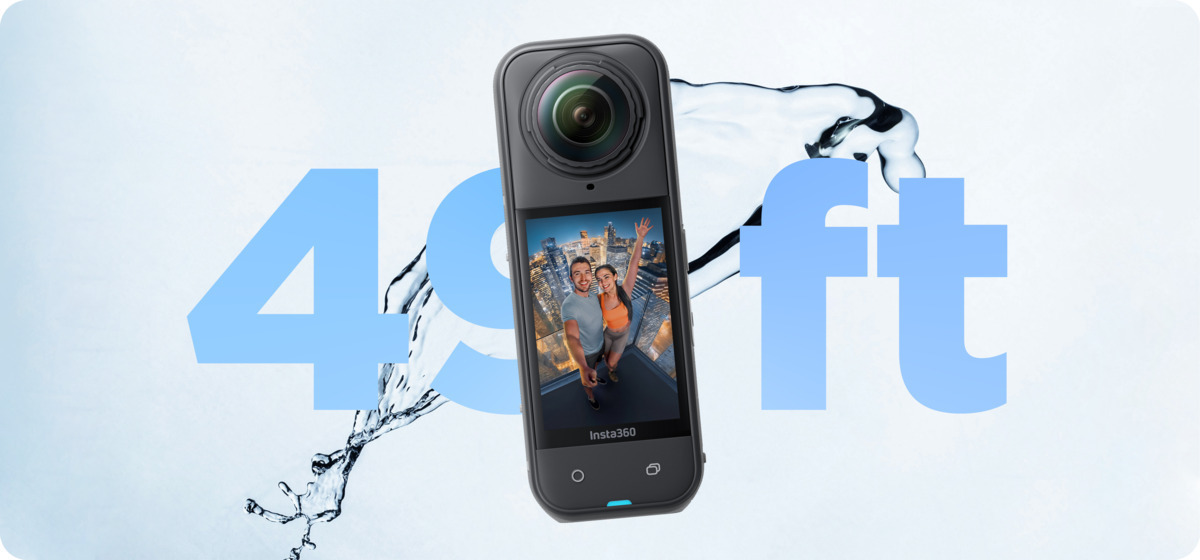 Vodotěsnost do 15 metrů – Insta360 X5 Essentials Bundle