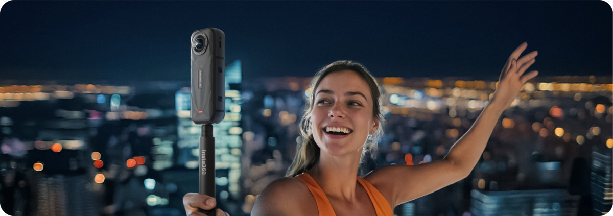 Režim Já s neviditelnou selfie tyčí – Insta360 X5 Essentials Bundle