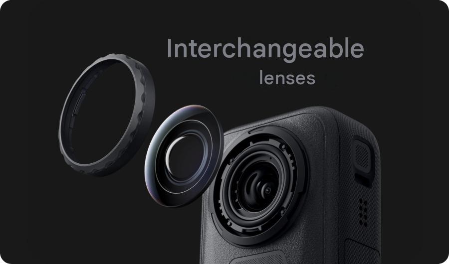 Vyměnitelné objektivy 2.0 – Insta360 X6 Essentials Bundle Midnight Black