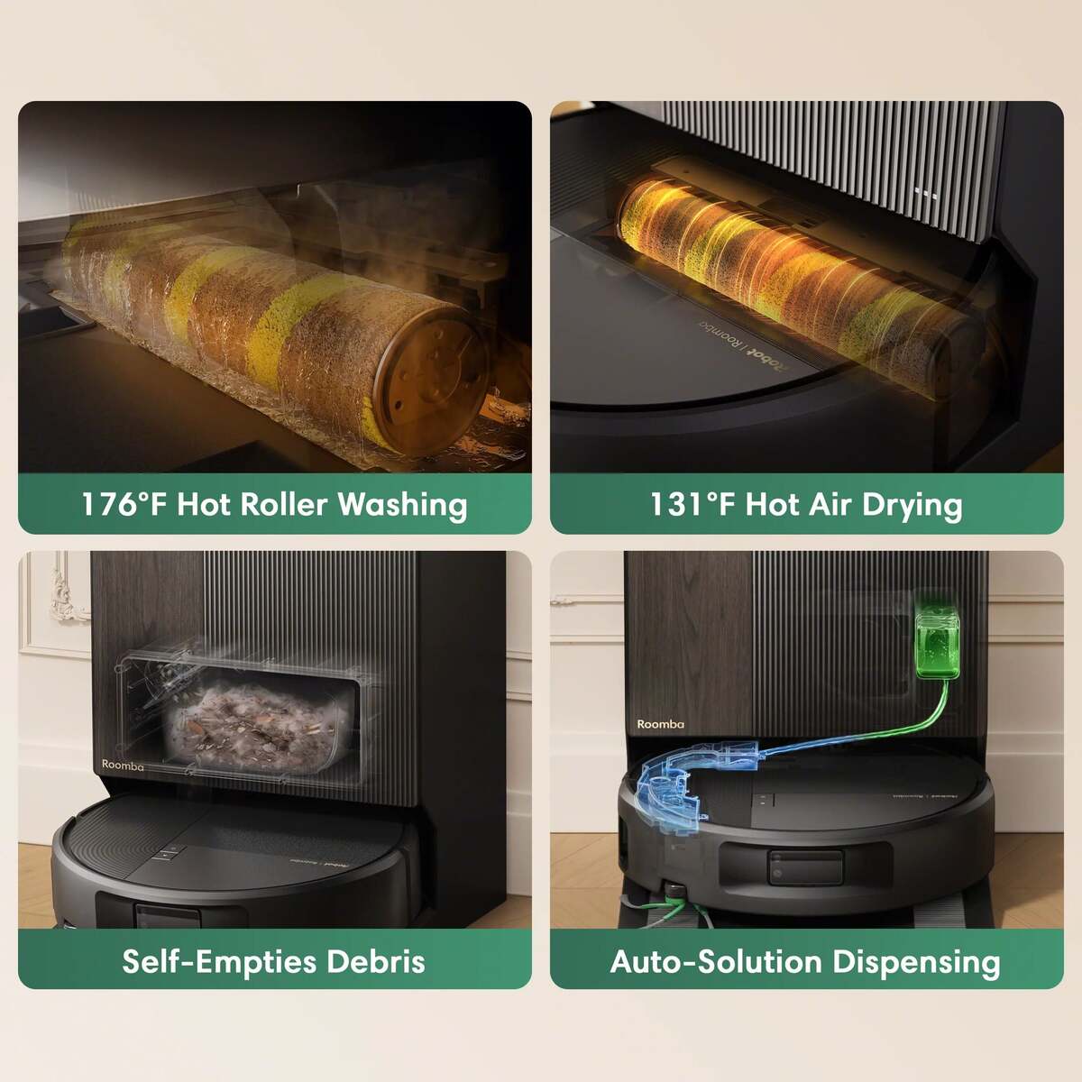 Stanice, která se o mop postará sama – iRobot Roomba Max 875 Combo