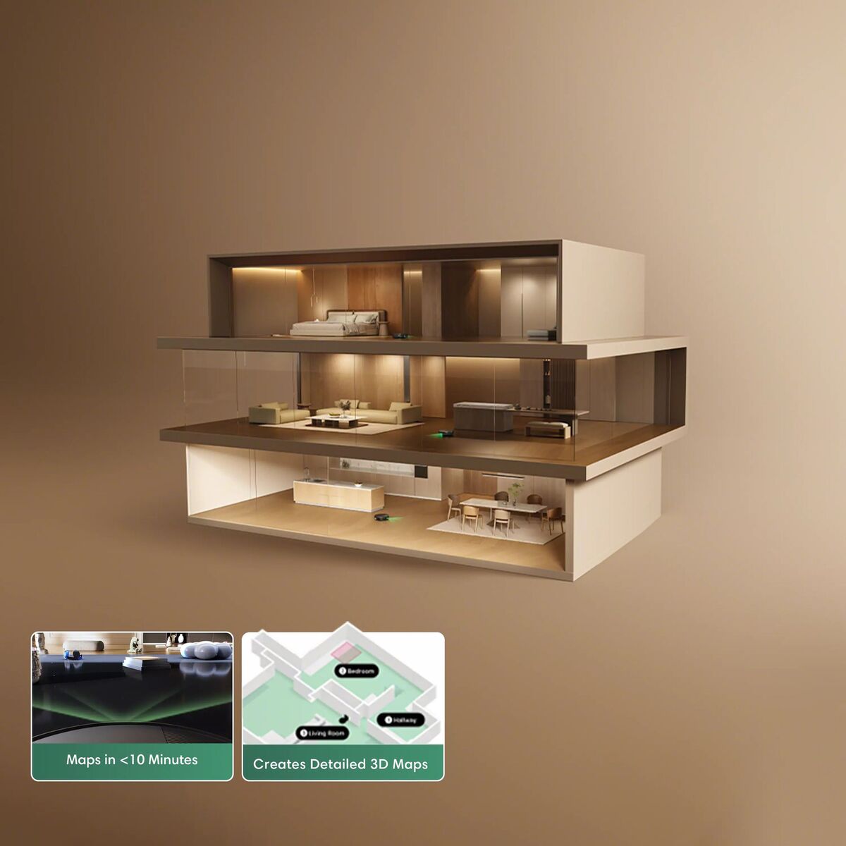 Přesná navigace po celém domě – iRobot Roomba Max 875 Combo