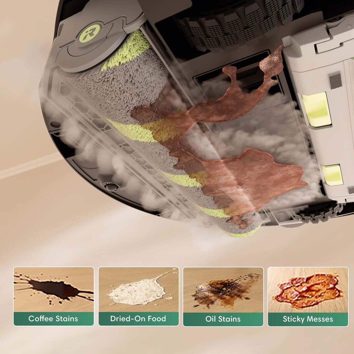 Vyhřívaná mlha ThermaMist na zaschlé skvrny – iRobot Roomba Max 875 Combo