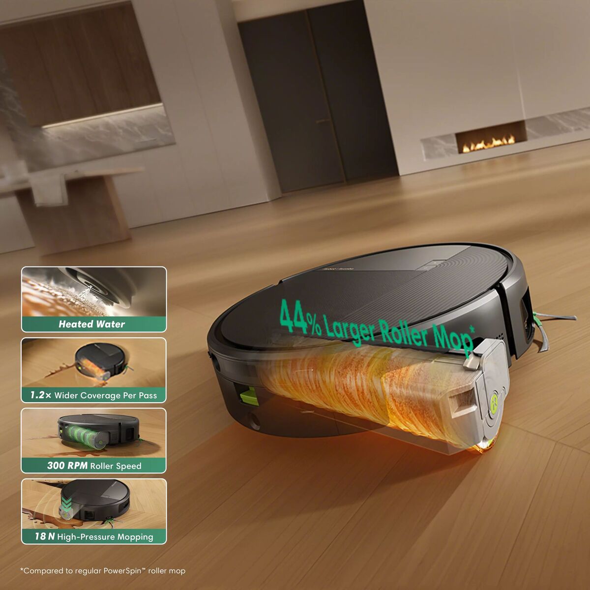 Největší válcový mop pro důkladné drhnutí – iRobot Roomba Max 875 Combo