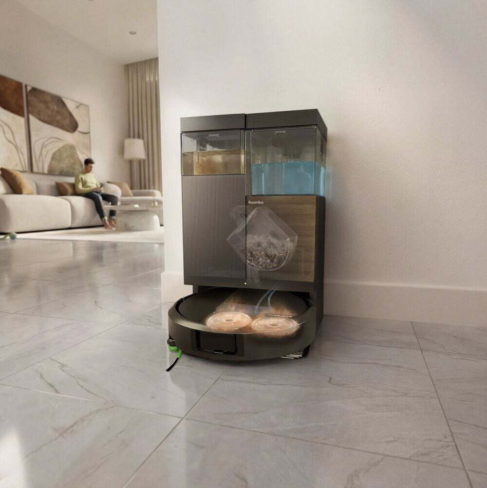 Stanice AutoWash™ vysype, umyje i usuší – iRobot Roomba Plus 575 Combo + AutoWash dock