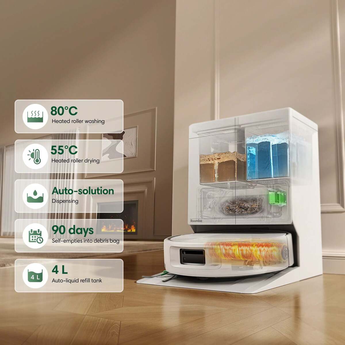 Stanice AutoWash™ se postará o údržbu – iRobot Roomba Plus 675 Combo + AutoWash dock