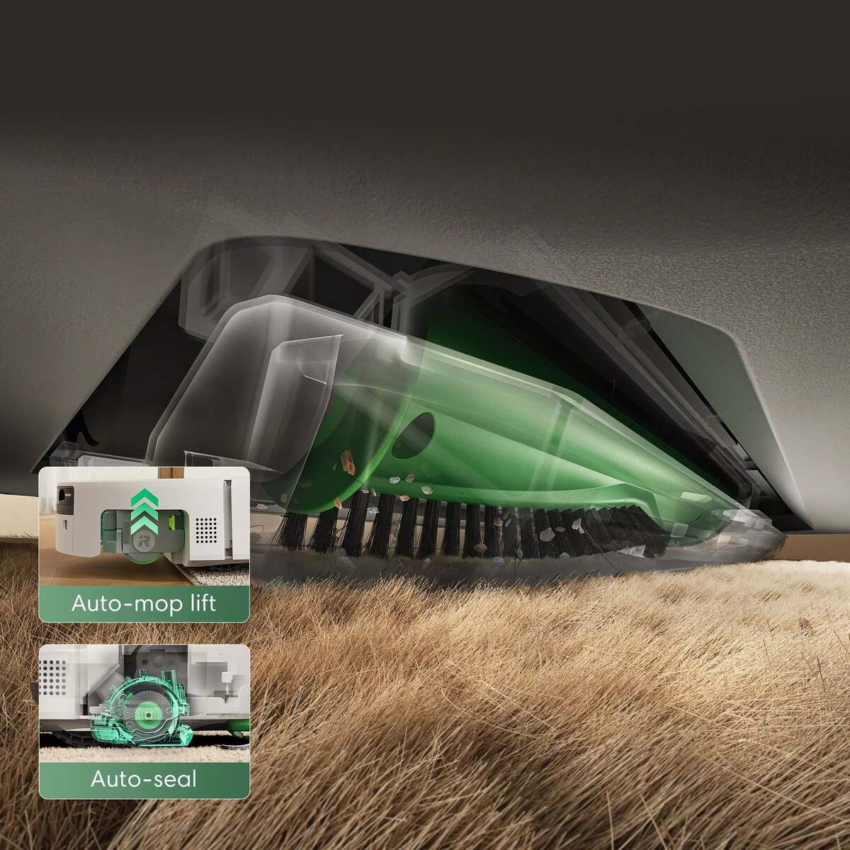 Až 3× hlubší čištění koberců se SealForce™ – iRobot Roomba Plus 675 Combo + AutoWash dock