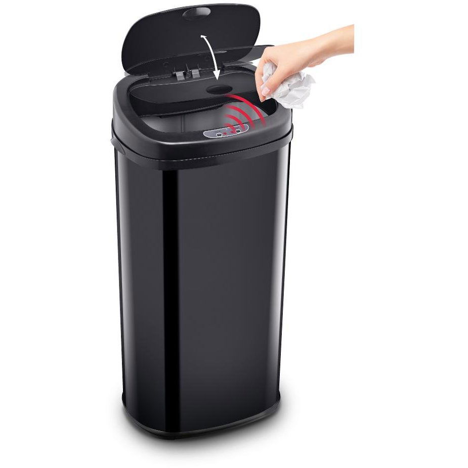 Nowoczesny, bezdotykowy kosz na śmieci Lamart Sensor 42L