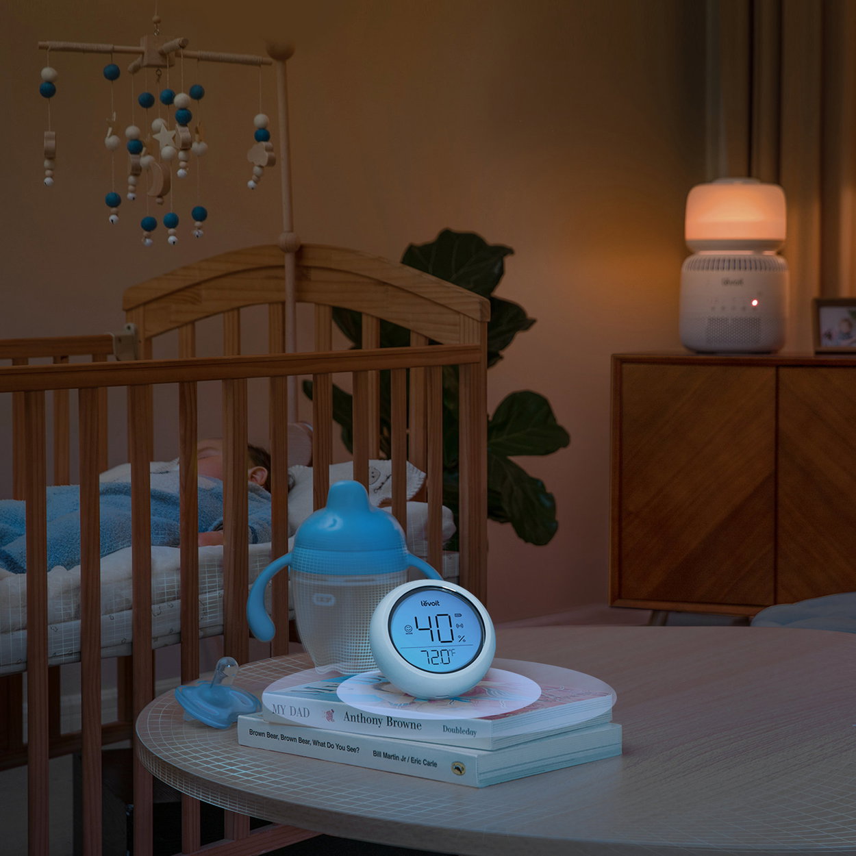 Přenosný externí senzor vlhkosti – Levoit Baby 3,8 l