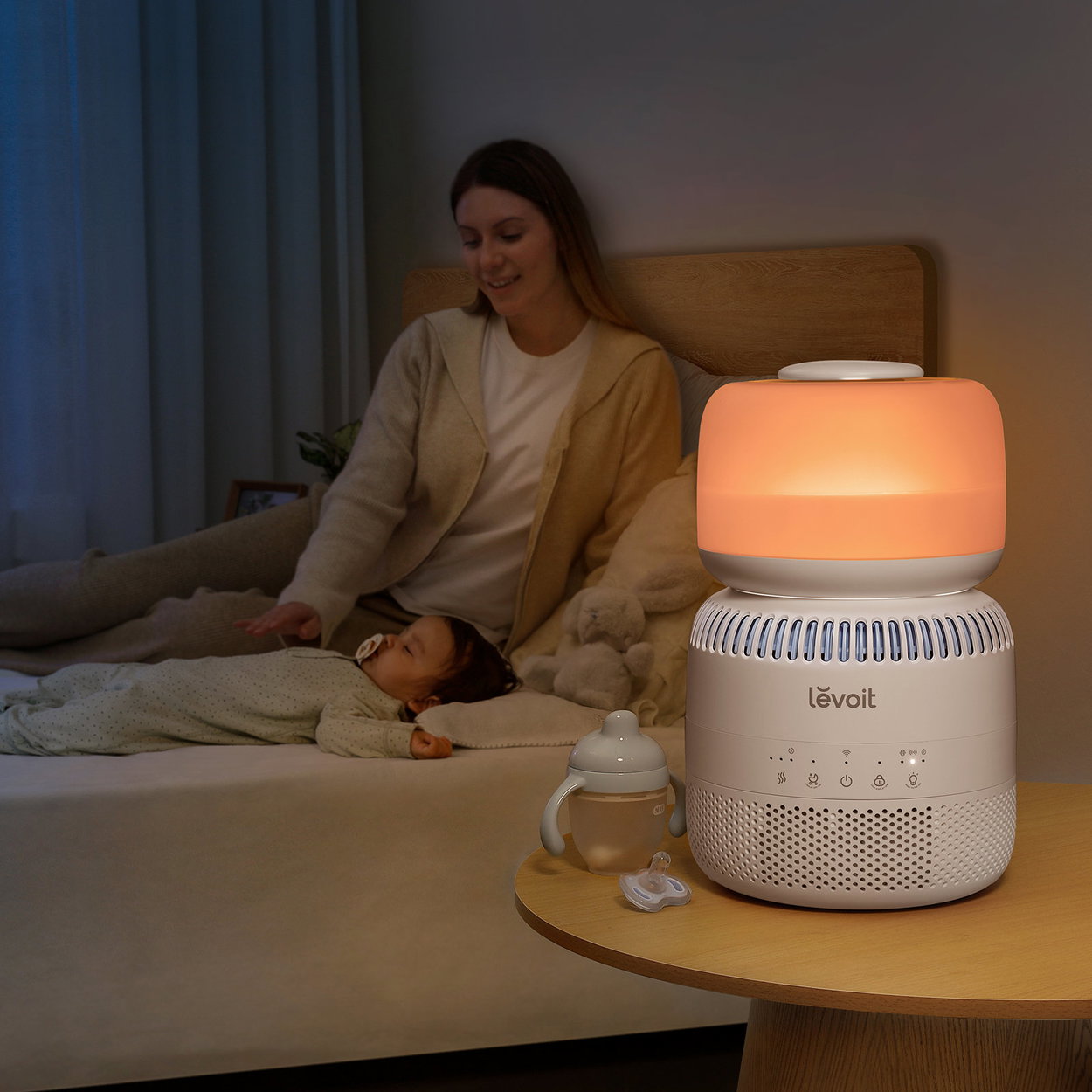 Noční světlo bez modré složky – Levoit Baby 3,8 l