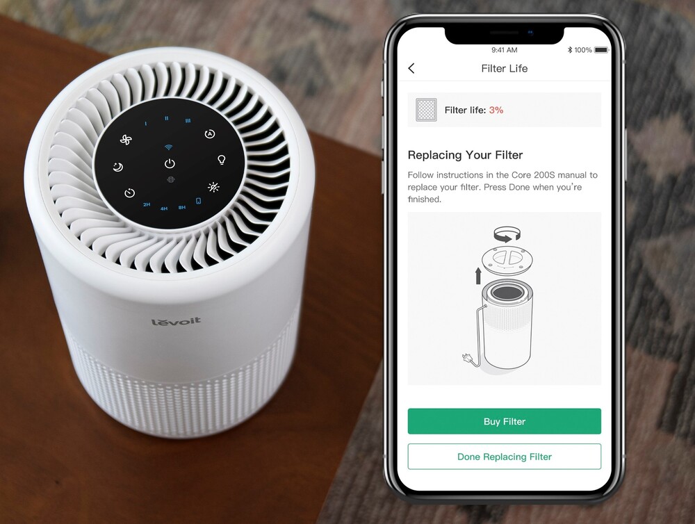 Chytré ovládání Levoit CORE 200S