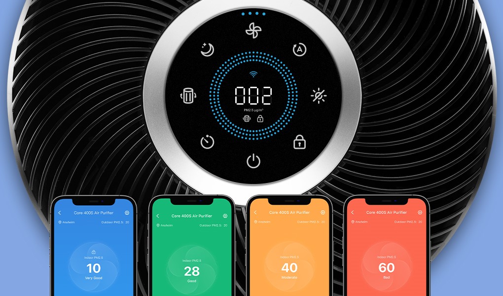 Inteligentní detekce znečištění Levoit CORE400S