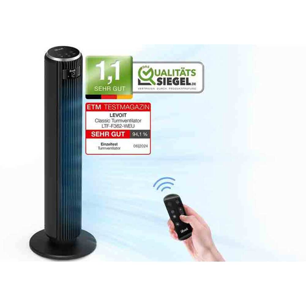 Snadná údržba ventilátoru Levoit TempSense F422 DC