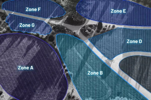 Správa zón a inteligentní funkce Mammotion LUBA 3 AWD 10000