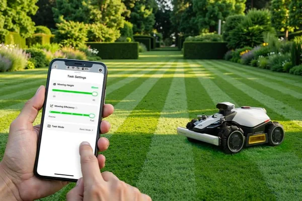 Robotická sekačka Mammotion LUBA mini 2 AWD 1500 - správa zón sečení