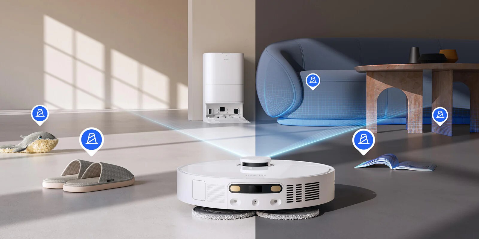 MOVA E40 Ultra inteligentní navigace