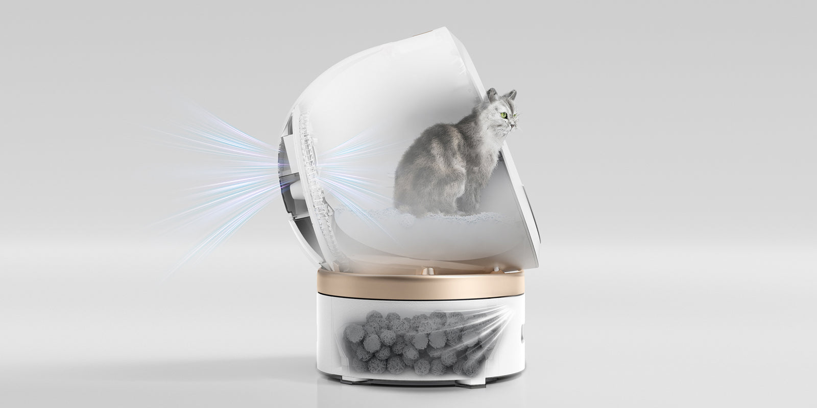 Dvoukomůrkový systém osvěžení vzduchu MOVA MeowgicPod LR10 Prime