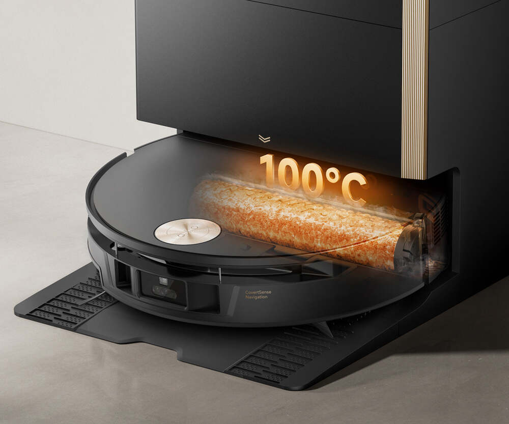 Praní mopu horkou vodou 100 °C MOVA S70 Ultra Roller