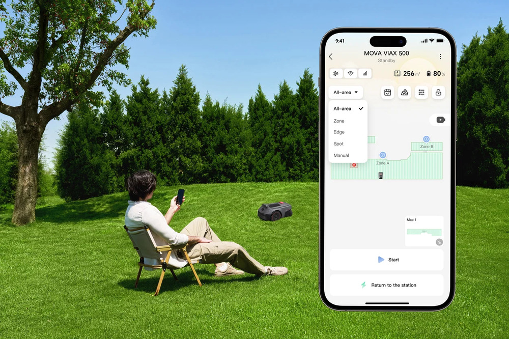 Automatické nabíjení MOVA ViAX 500