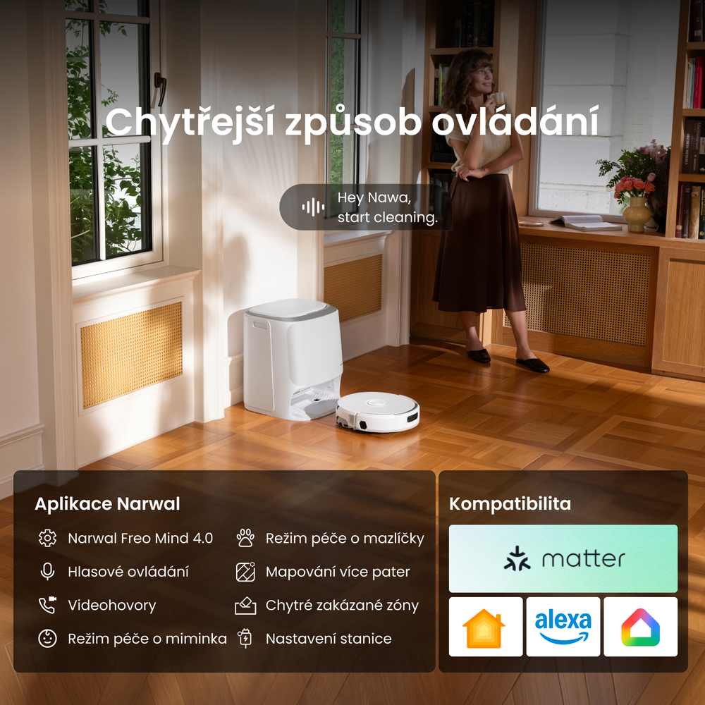 Integrace do chytré domácnosti Narwal Freo 20