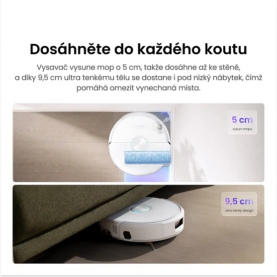 Dynamic EdgeReach a nízký profil – Narwal Freo 20 Edge