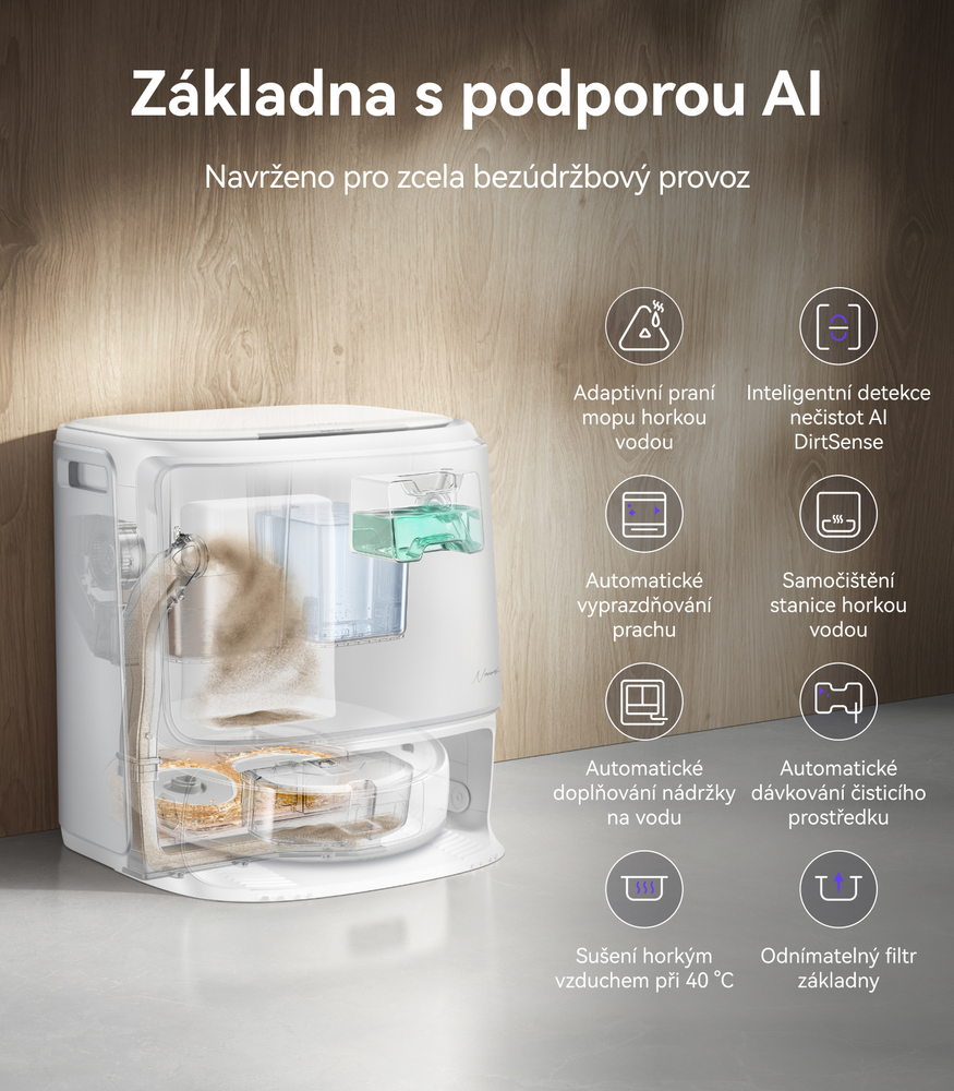 Základna s podporou AI Narwal Freo Z10 Pro