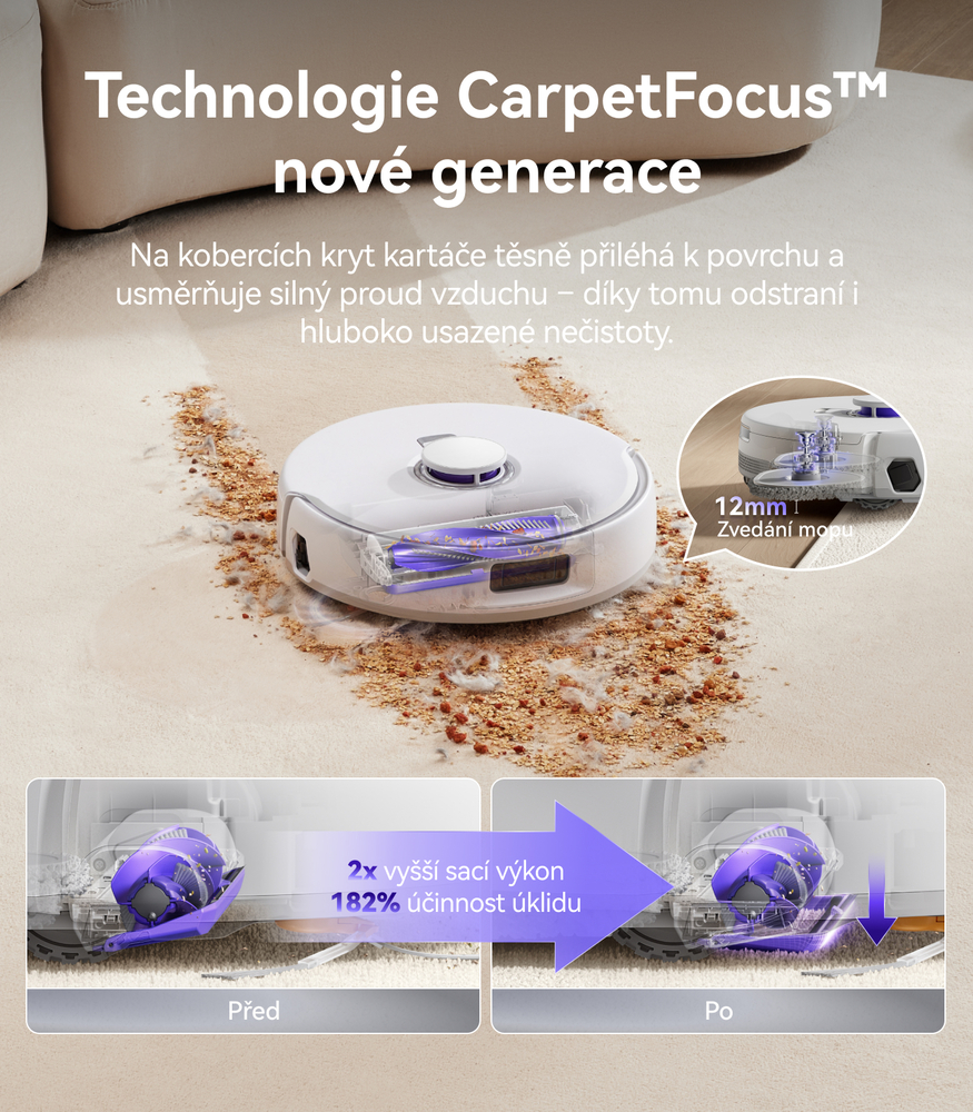 Technologie CarpetFocus Narwal Freo Z10 Pro