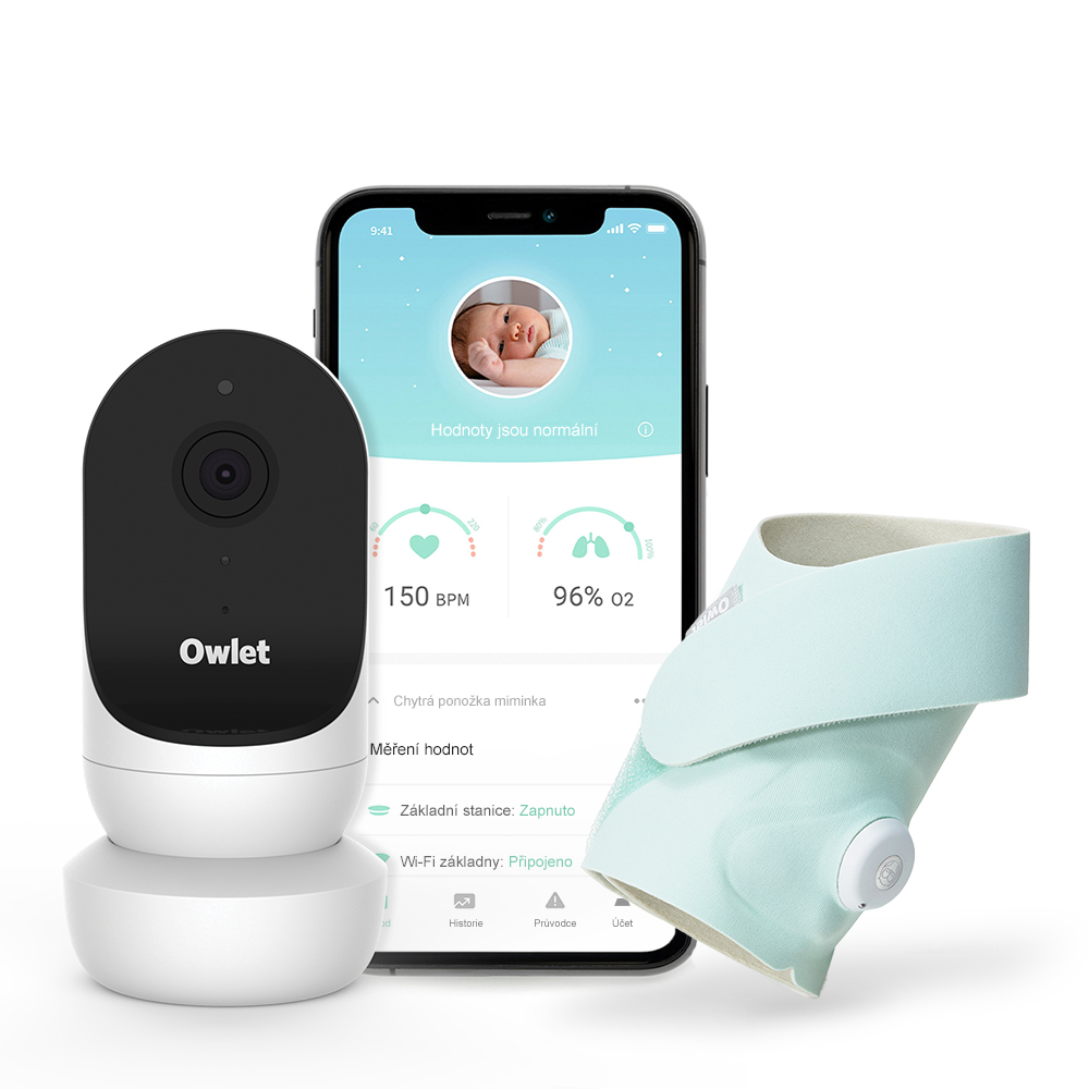 Zdravotně certifikovaná technologie Owlet Dream Sock