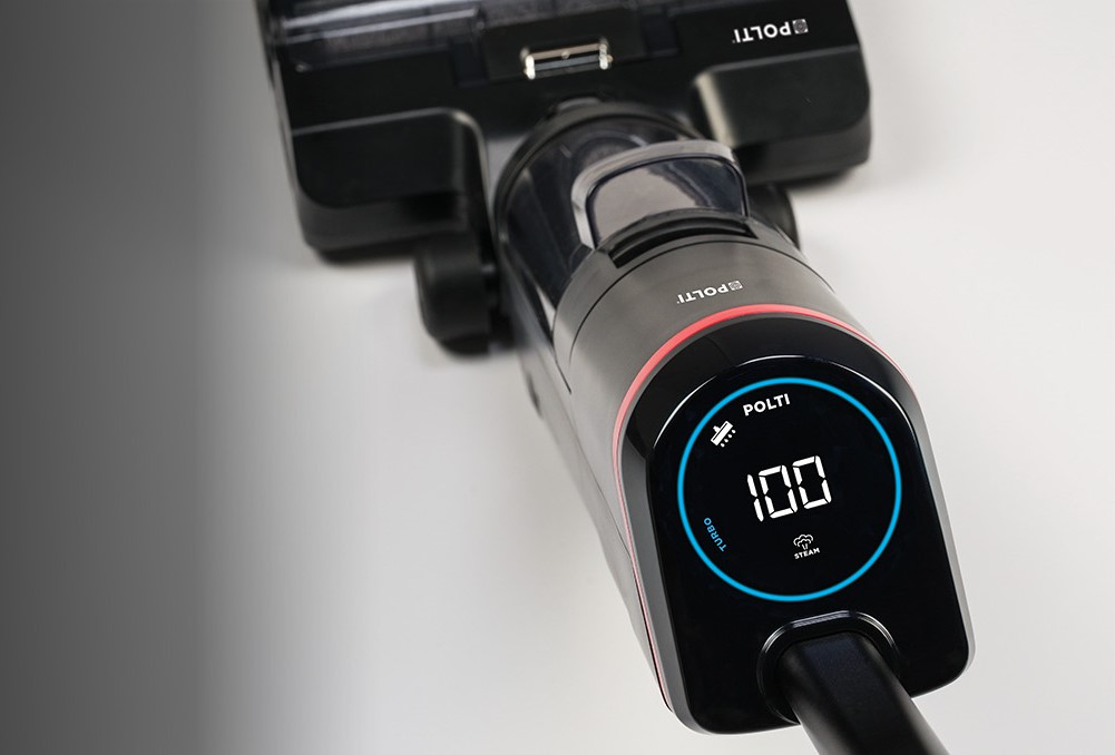 LED displej a hlasový průvodce Polti ROLLYSTEAM