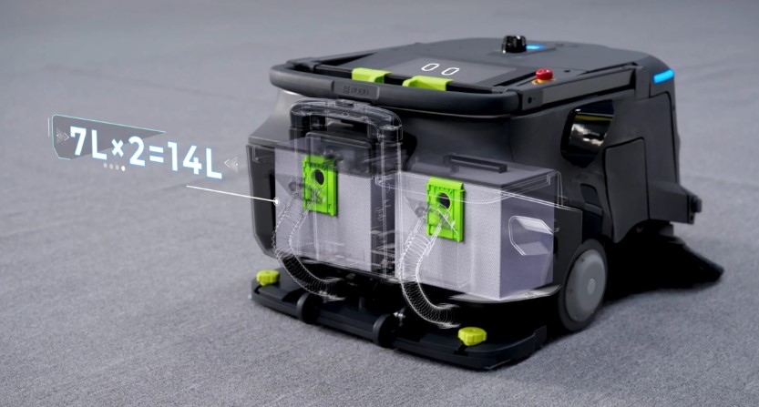 Velká kapacita pro dlouhý provoz