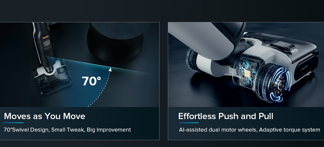 SlideTech 2.0 manévrovatelnost Roborock F25 ACE